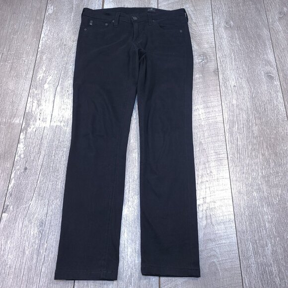 Adriano Goldschmied The Stilt Cigarette Leg Jeans Womens 26x28 Black Soft Denim - Picture 2 of 7